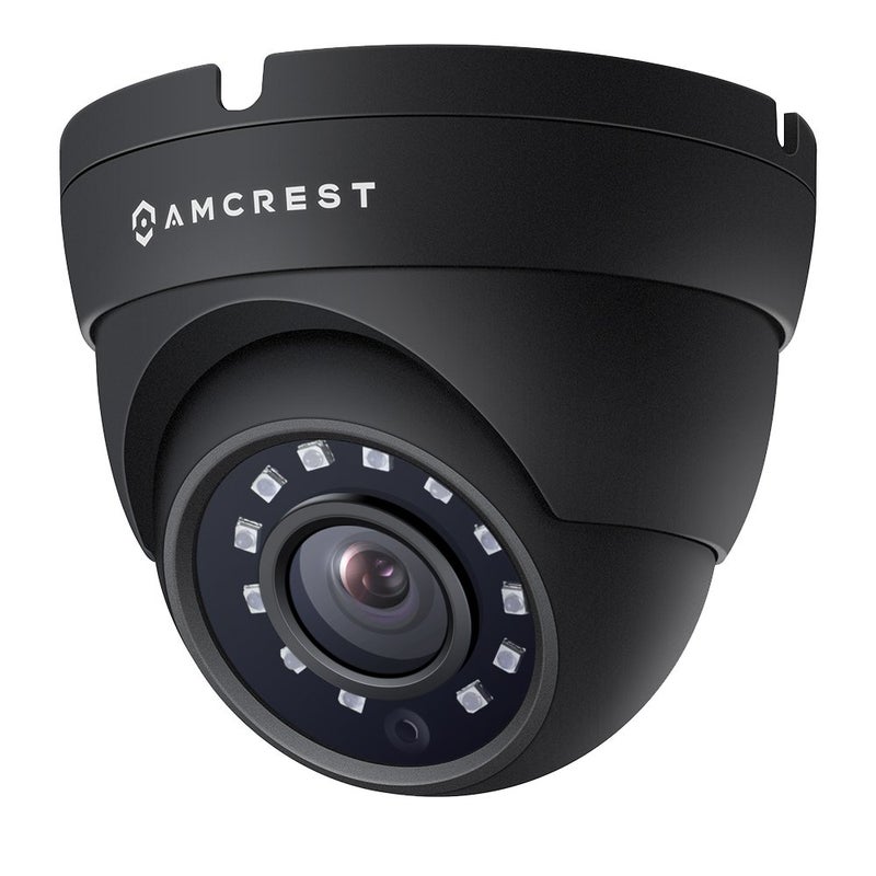 Amcrest Analog Outdoor Security Camera, Dome 2MP 1080P @ 30fps, Quadbrid HD-CVI/TVI/AHD, 98ft Night Vision, IP67 Metal, 129Â° FOV, Black (Not an IP Camera) (DVR Required, Not Included) (AMC1080DM28-B) - Image 1